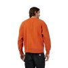 FOX BLUZA  WORDMARK OVERSIZED FLEECE CREW COGNAC